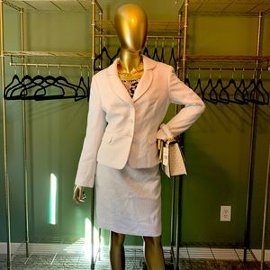 LE SUIT WHITE SKIRT SET SZ 12P